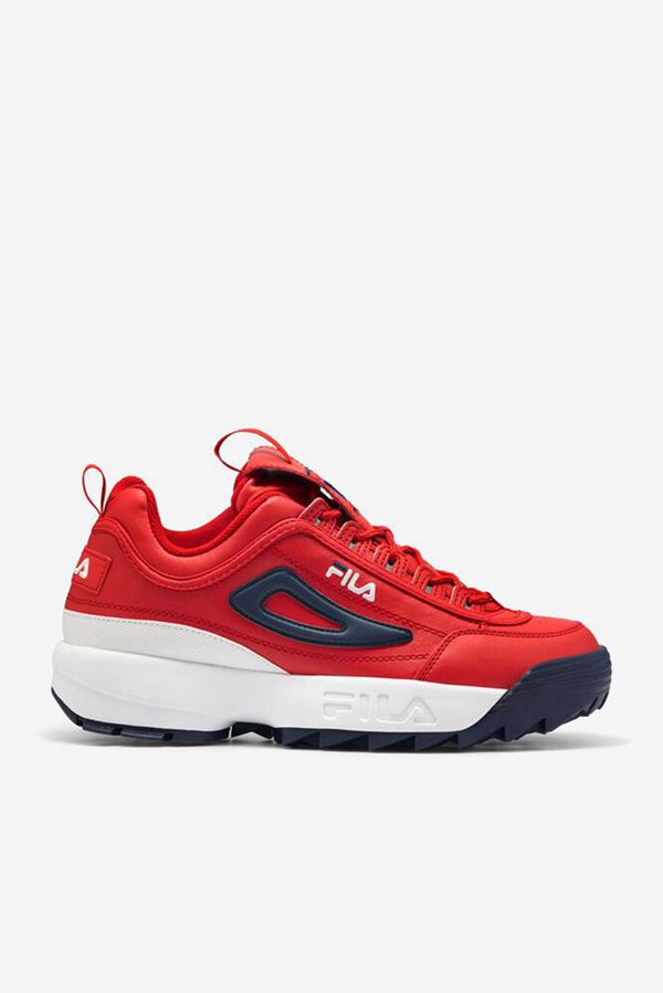 Tênis Fila Homem Vermelhas/Branco/Azul Marinho - Fila Disruptor 2 Premium Portugal Online,ZRMU-93801